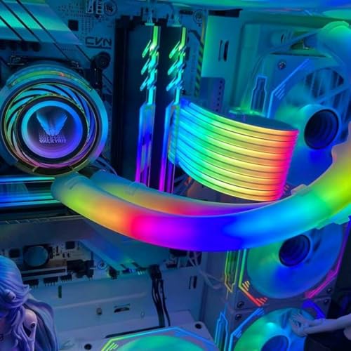 Cinta LED ARGB para cables de energía GPU 5V Aura Sync miniatura 4