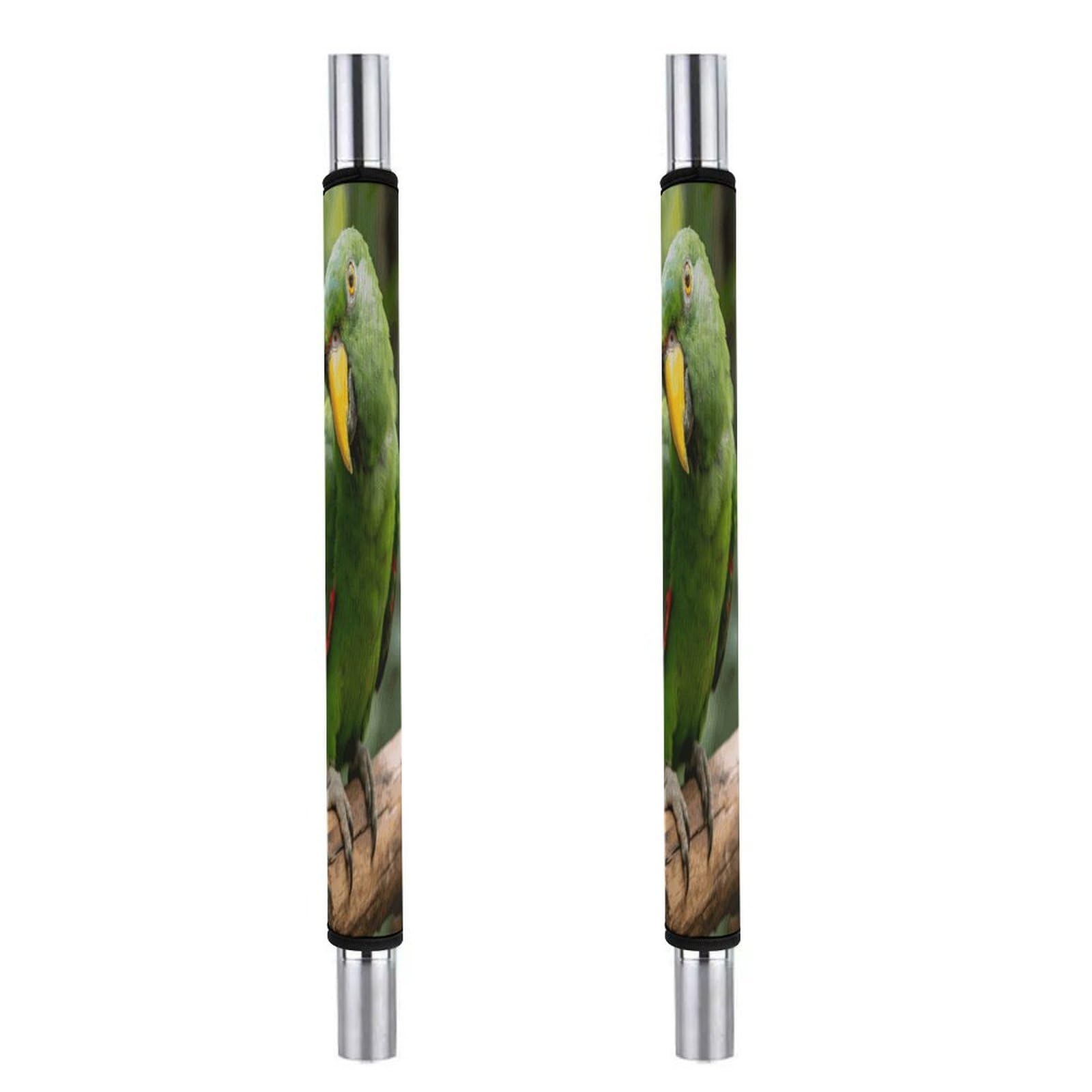 Fodpand Style Green Feathers Fixed Their Gaze Kitchen Handle Cover, Keep Your Kitchen Appliance Clean, Fashion Refrigerator Anti Slip Sleeve,Anti Slip Handle Cover For Refrigerators Ovens Cabinets Dishwashers