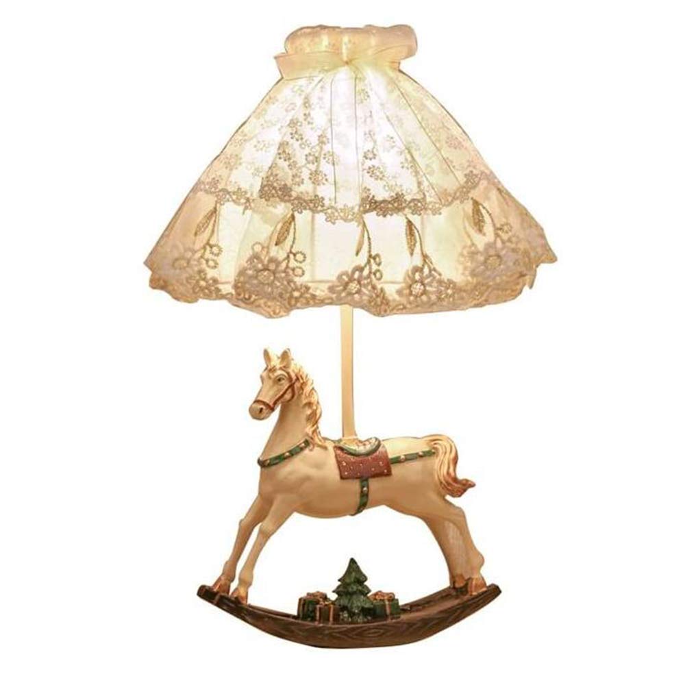 地中海式ベッドルームランプヨーロピアンスタイルテーブルランプベージ