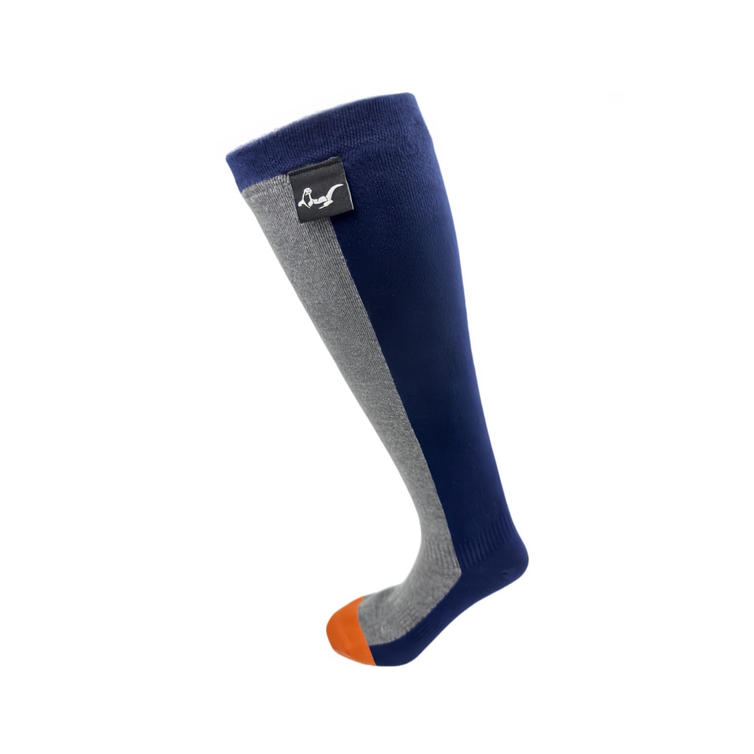 Knee High Waterproof Hiking Socks, Navy Blue and Gray, Performance Outdoor Compression Socks