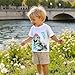 Toddler Boys Shirts Short-Sleeve Little Kids t Shirts Boys' Tops, Tees & Shirts Graphic TEE Age for 2-7 Years 4-Pack Black White