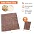 Shwuevei Natural Fire Starter Squares - 48 Pcs Rapid Ignition for Campfire, Grill, Fireplace & BBQ - Water Resistant, Odorless, Large Square - 7-9 Minute Burn Time