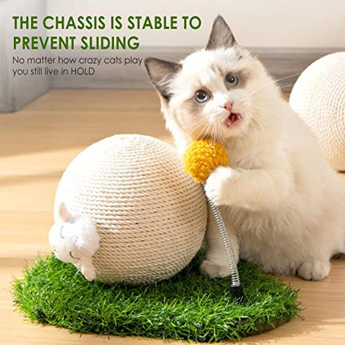 Tiragraffi per gatti, simpatica palla in corda di