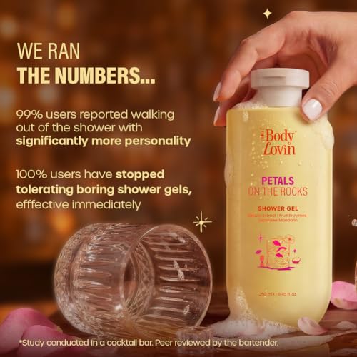 Image of Plum BodyLovin' Petals On The Rocks Shower Gel | Renewing & Reviving Body Wash | Bergamot, Mandarin & Patchouli | Citrus Floral Fragrance | 250 ml