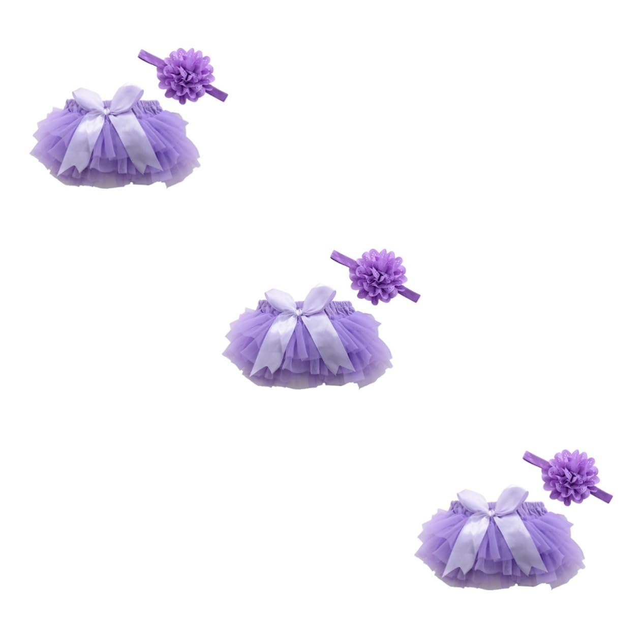 LIFKOME 3pezzi Tutu Gonna e Fascia per Neonate per e Compleanni s Gonna Tulle Accessorio per per Speciali