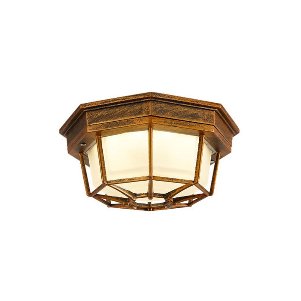 Plafonnier LED pour couloir, cuisine et escalier en bronze chaleureux