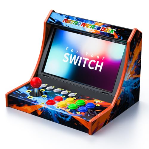 APTGAME™ Switch Arcade Stick para Nintendo Switch/OLED/Switch 2, máquinas de arcade retro para el hogar y soporte de gabinete de juegos de arcade para Street Fighter versión de captura de pantalla