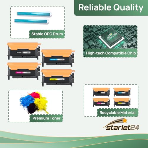 Toner compatible Samsung CLT-406S haute précision pour Xpress C460W
