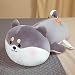 RJGLKS 50/70 CM Lindo Shiba Inu Juguetes de Peluche de Peluche acostado Chai Perro de Juguete Animales muñeca de Peluche niños Almohada niñas Regalo de cumpleaños 50cm Gris
