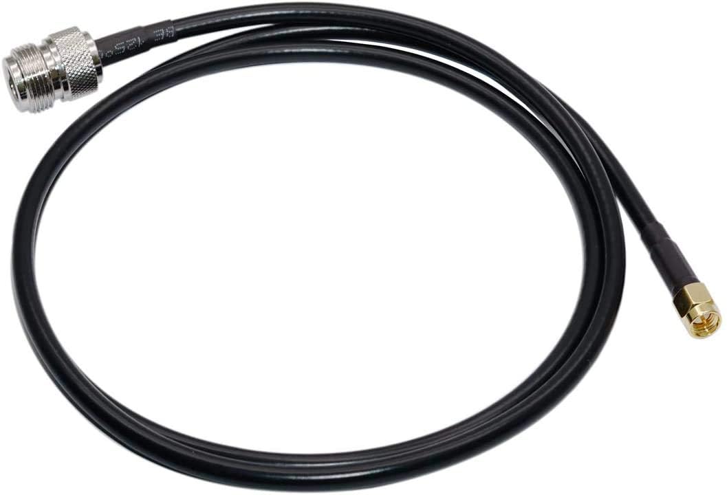 NBR N Female to SMA Male Connector Low Loss Jumper RF Coaxial Antenna Cable RG-58 Wire 3 Mtr.-image-47