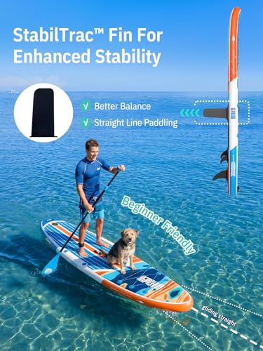 Image of Niphean Inflatable Stand Up Paddle Board with SUP Accessories, Anti-Slip EVA Deck, 10'6'' Inflatable Paddle Boards for Adults & Youth of All Skill Levels