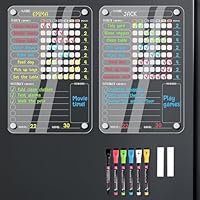 BIROYAL Magnetic Dry Eraser Chore Chart for Kids