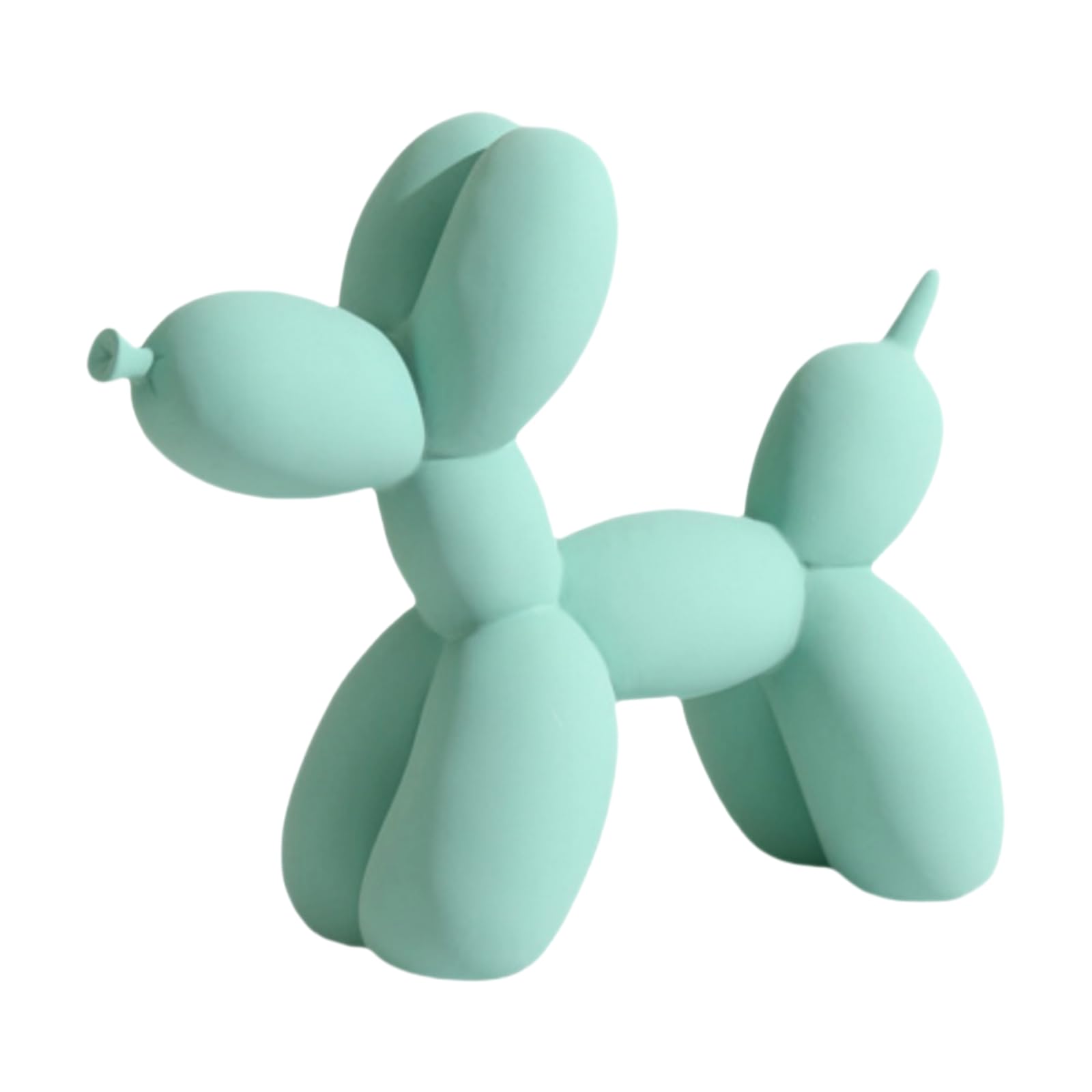 YOYUMI Balloon Dog Ornament Resin Decorative Sculpture Light Green 8.7Inch