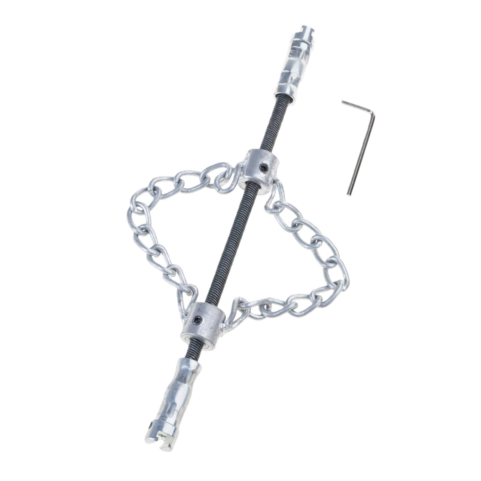 Flexible Shaft Drain Cleaner Chain High Strength Metal Pipe Descaling Tool with Interchangeable Heads for Efficient Clog Removal Multiple Attachments Drain Cleaning Tool