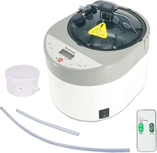 Miniatura 5 de Smartmak Sauna de vapor de tamaño completo, para una o dos personas, spa en casa de gran espacio, vaporizador de 4 litros incluido verde negro