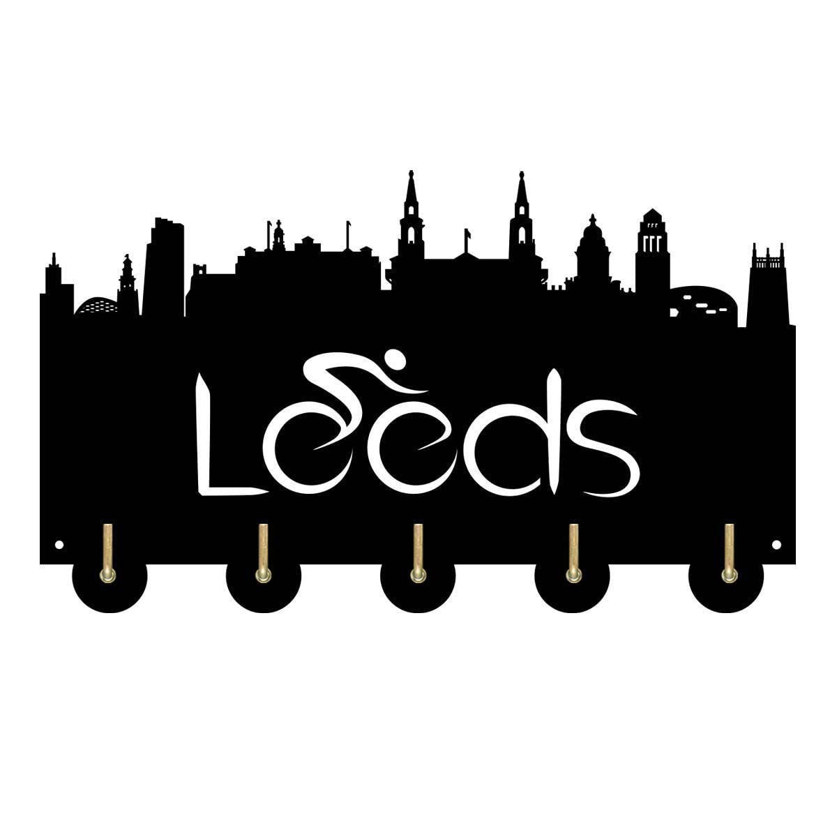 Patère murale Leeds en bois pour organiser l'entrée de la maison