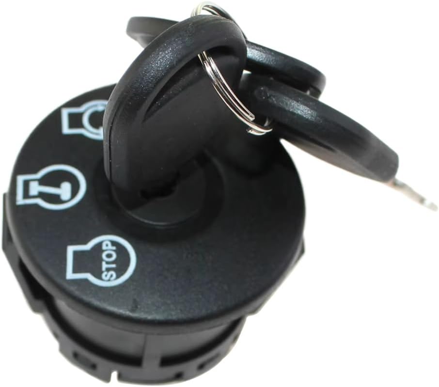 Ignition Switch Key Compatible with Select Bad Mower Models Including AOS, CZT Elite, Diesel Pup, ZT, Outlaw, and XP Series