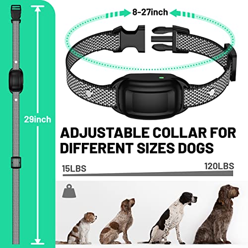 Dog Training Collar - Electronic Dog Remote Trainer - Waterproof Rechargeable Security Lock Shock Collar With Beep, Vibration, Static Shock Modes #TOP1