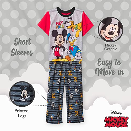 Image of Disney Boys' 2-Piece Loose-fit Pajama Set, Matching Shirts & Pants, Soft & Cute for Kids