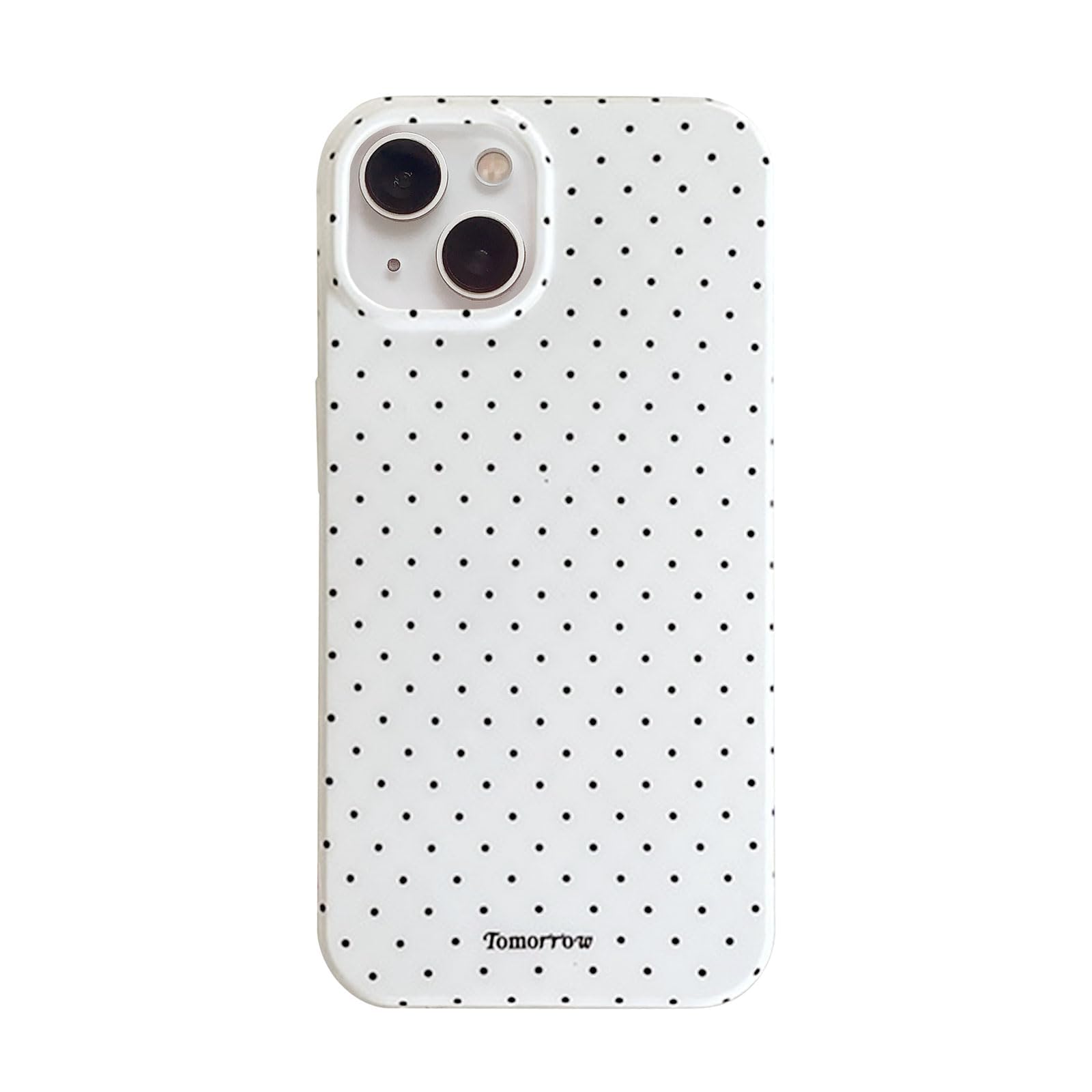 Compatible with iPhone 13 iPhone 14 Case Fashion Cute Polka Dot Aesthetics Design Simple Case Soft TPU and