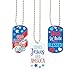 Fun Express Religious Patriotic Dog Tag Necklaces 12 Pieces