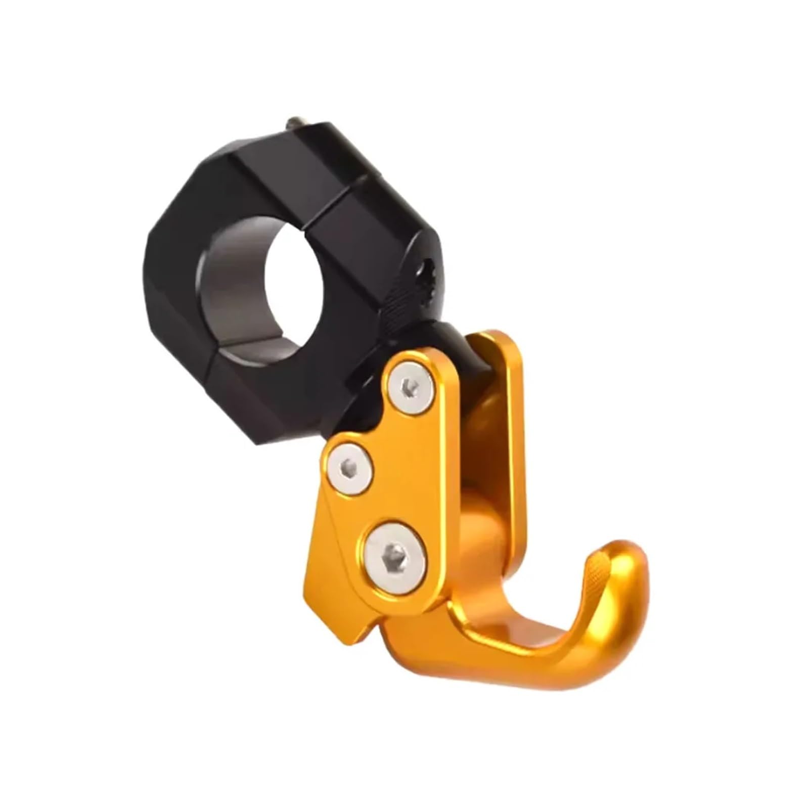 Lilanka Universal Fixed Aluminum Bike Handlebar Hook for Motorcycle Modified Aluminum Alloy Handlebar Hook Storage Foldable Hook Accessories