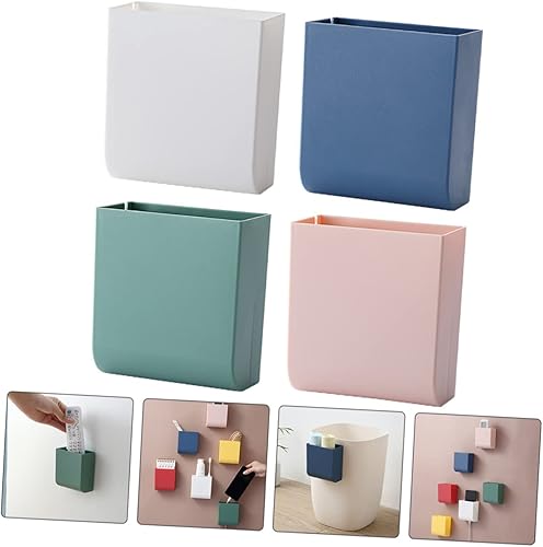 Miniatura 6 de Caja de control remoto de montaje en pared, soporte de teléfono, estante de almacenamiento, decoración de pared, organizador de teléfono celular
