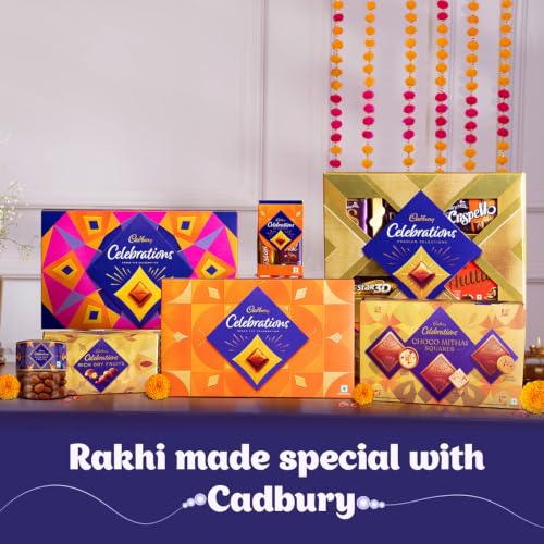 Image of Cadbury Celebrations Chocomithai Squares Assorted Chocolate Gift Box, 108 g