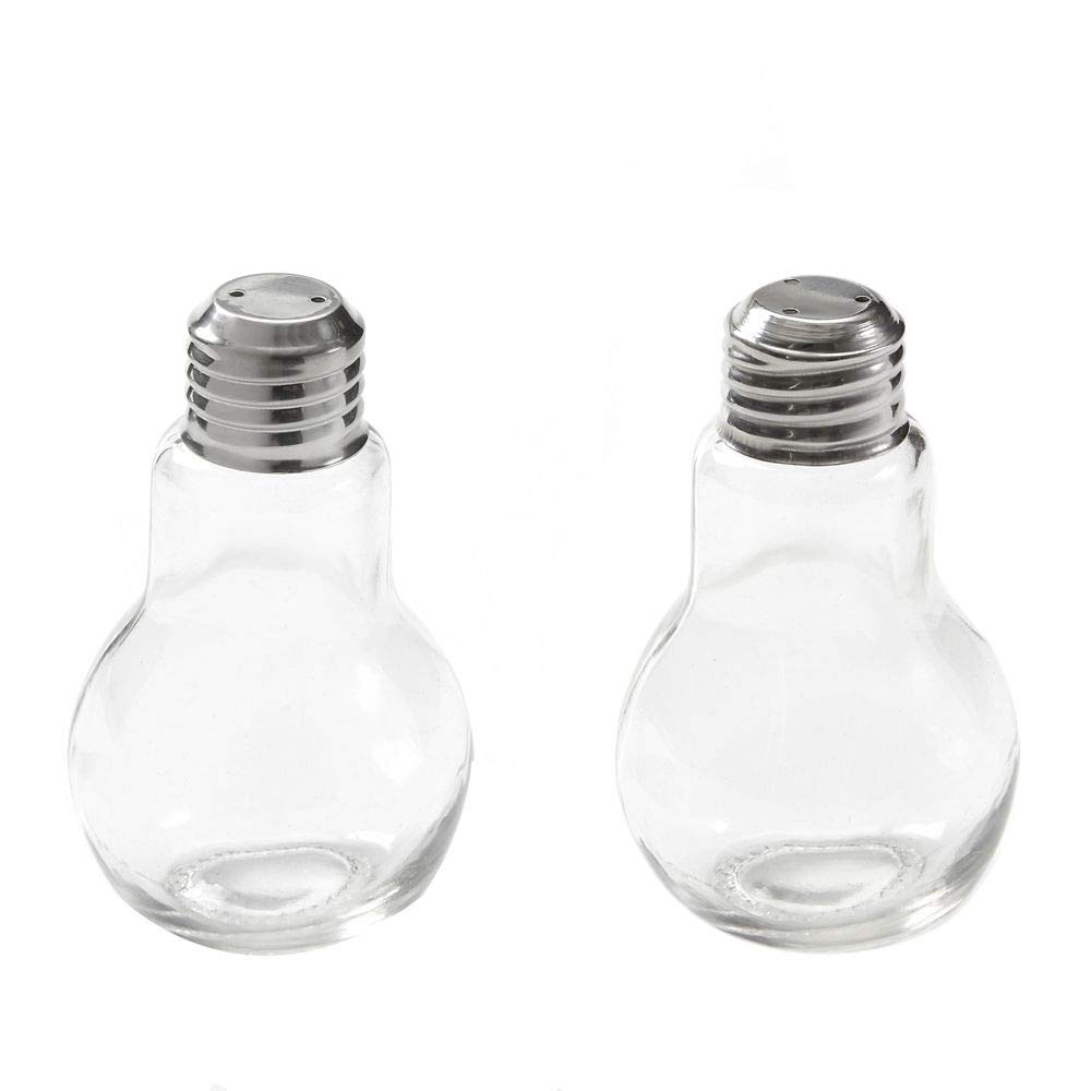 Salt & Pepper Shakers - Glass Lightbulb Set -1 Salt & Pepper Shakers - Glass Lightbulb Set -1