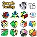 Dreampark Speed Cube Set, 14 Pack Cube Bundle 2x2 4x4 5x5 Megaminx Pyramid Skew Ivy Windmill Fisher Axis Dino Mirror Cube Magic Rainbow Ball Sticker Cube Puzzle Collection for Kids