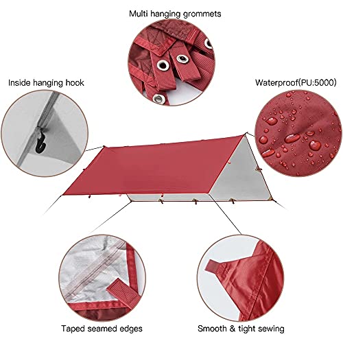 Toldo impermeable 3.2x3m para camping y playa miniatura 3