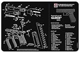 TekMat 17-Glock-G5 Glock Gen5 Handgun Mat, Black (TEK-17-GLOCK-G5)