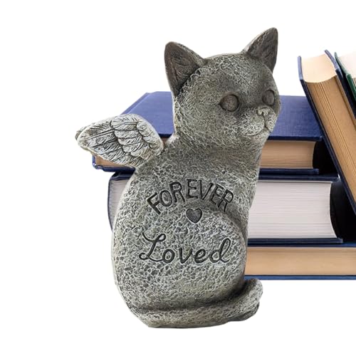 Estatua conmemorativa para mascotas y piedra marcadora de tumbas en resina elegante 3