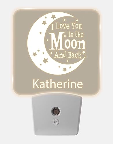 Miniatura 14 de Luces nocturnas personalizadas enchufables a la pared para dormitorio de niños con sensor de encendido/apagado automático, luz nocturna LED blanca