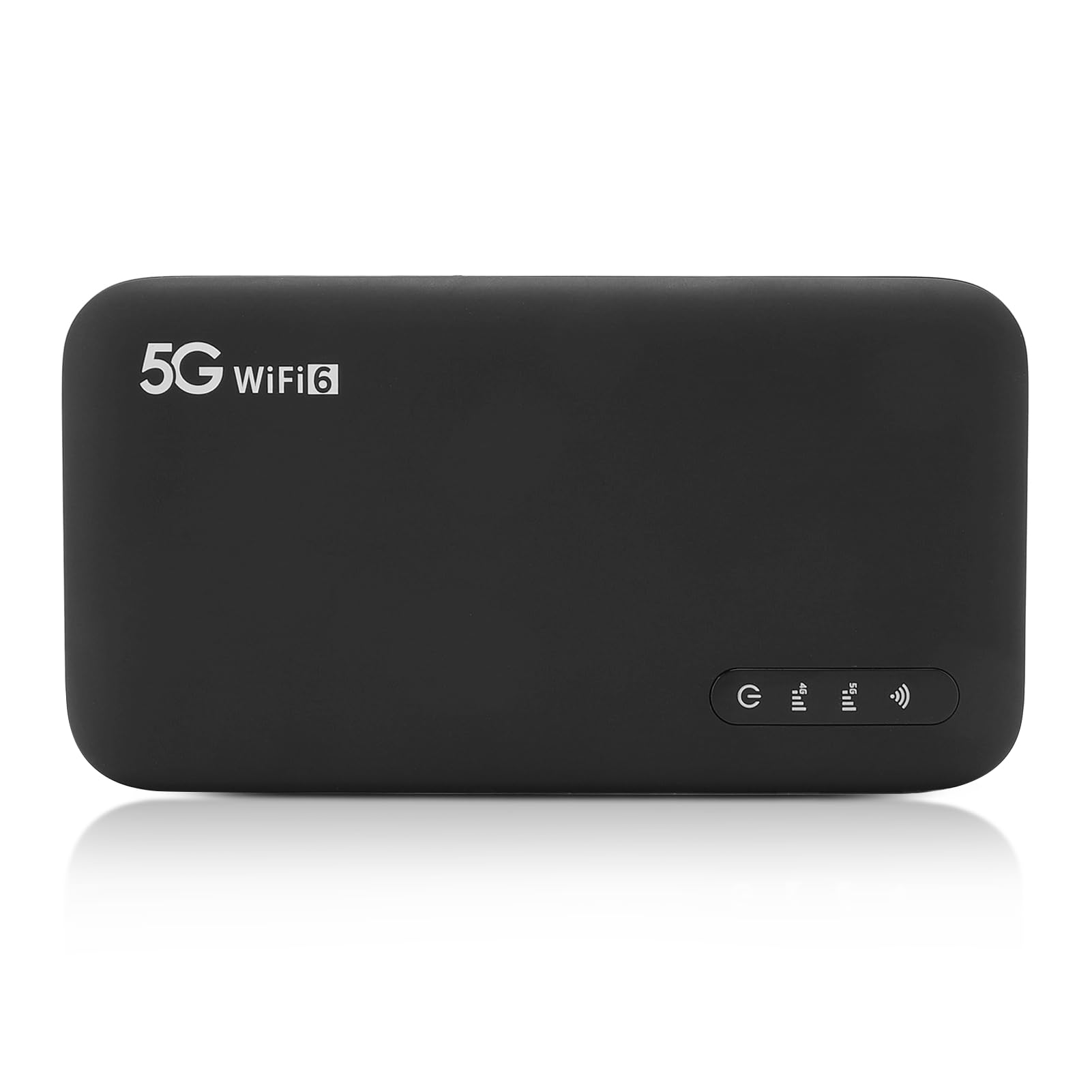 5G Mobile Hotspot, WiFi 6, 2,4 GHz, 5,8 GHz, Tragbarer Router mit SIM-Karten-Slot, 16 Anges Ch Lossene Geräte, IP67, 6100mAh für Reisen, Heim, Arbeit, Coffe Shop