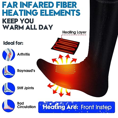 Autocastle-Heated-Socks-Electric-Heated-Socks-for-Men-Women-Rechargeable-Battery-Heating-Socks-Winter-Warm-Thermal-Socks-Washable-Unisex-Foot-Warmers-for-Hunting-Camping-Skiing-Hiking-Outdoors