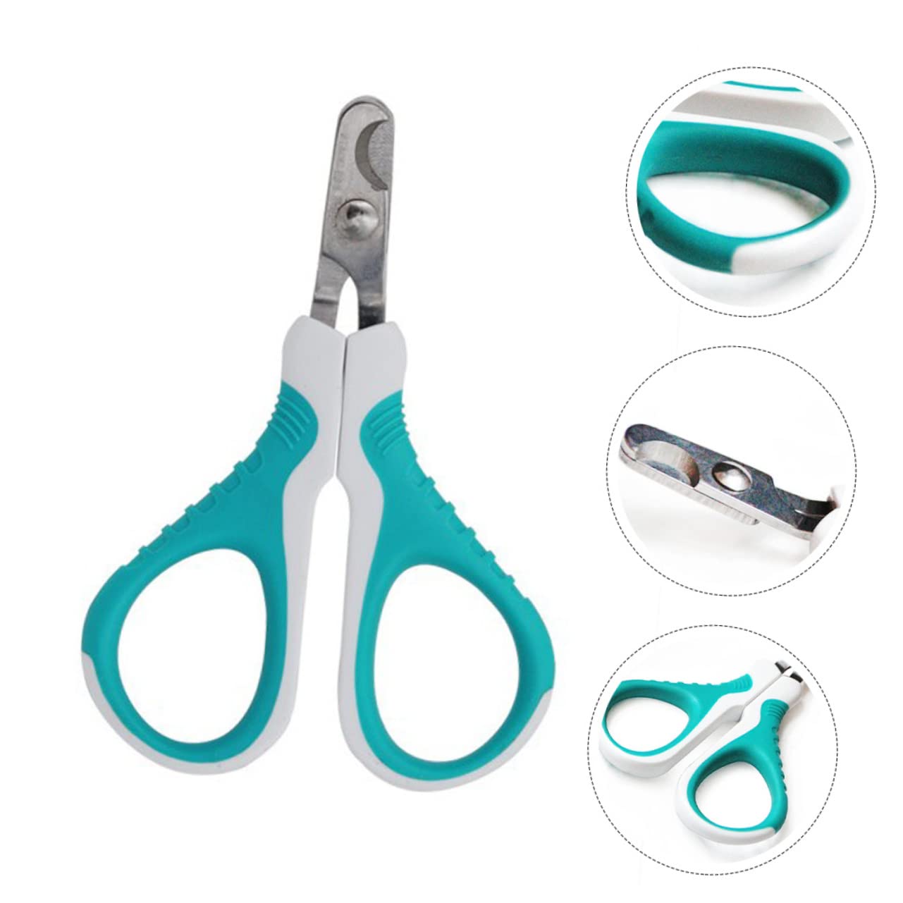 Toddmomy Pet Grooming Scissor Convenient Cat Clipper Nail Trimmer for Cats and Dogs Safety Guard