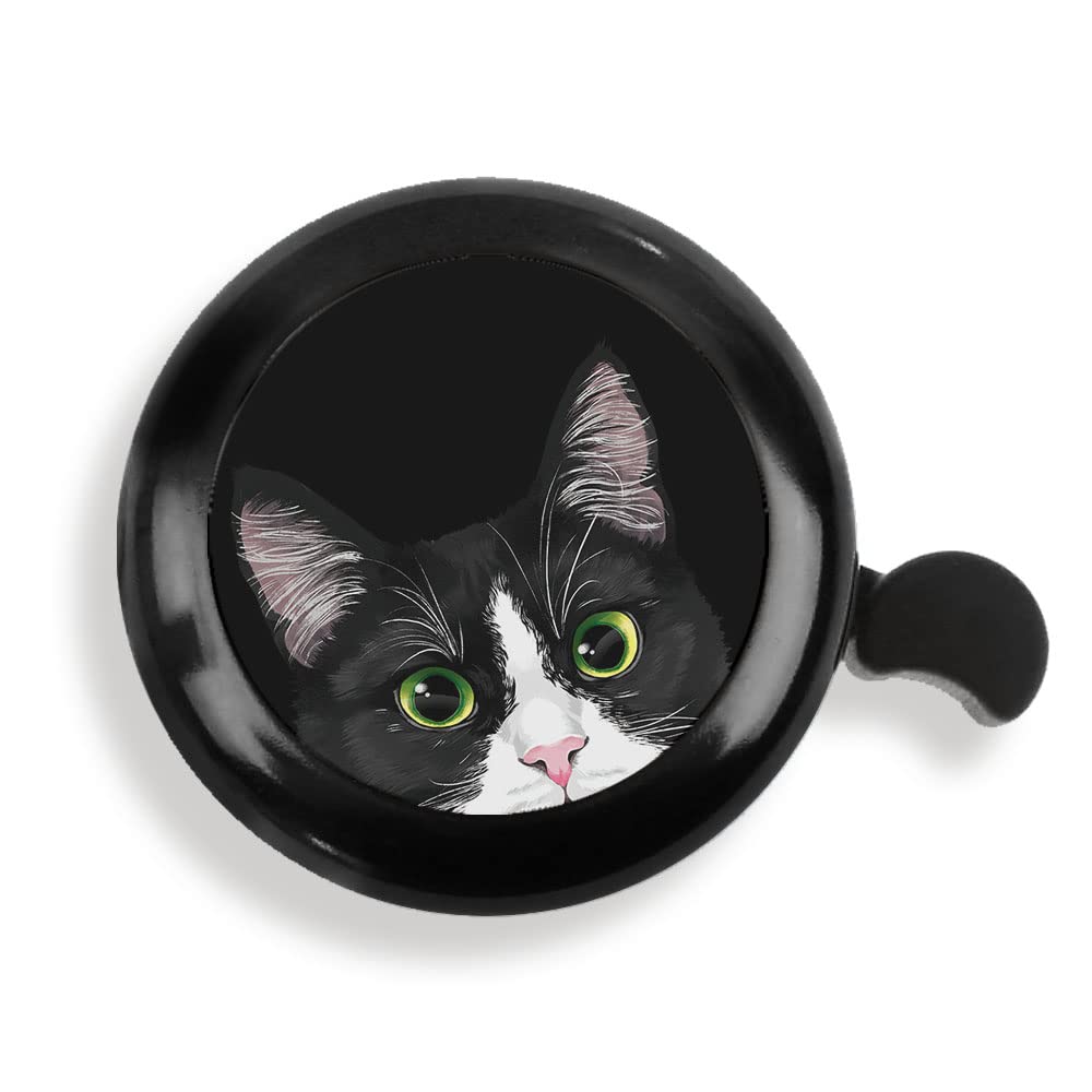 WIRESTER Cute Aluminum Round Bike Bell, Classic Ring Bicycle Bell, Bike Accessories Bell Ring for Adults Kids Girls Boys (Black, Red, Blue, Purple)