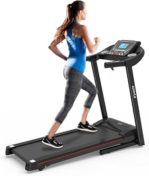 Treadmill with Incline, Portable Incline Treadmill, Low-Noise Treadmills LED Display for Walking, Jogging, Running