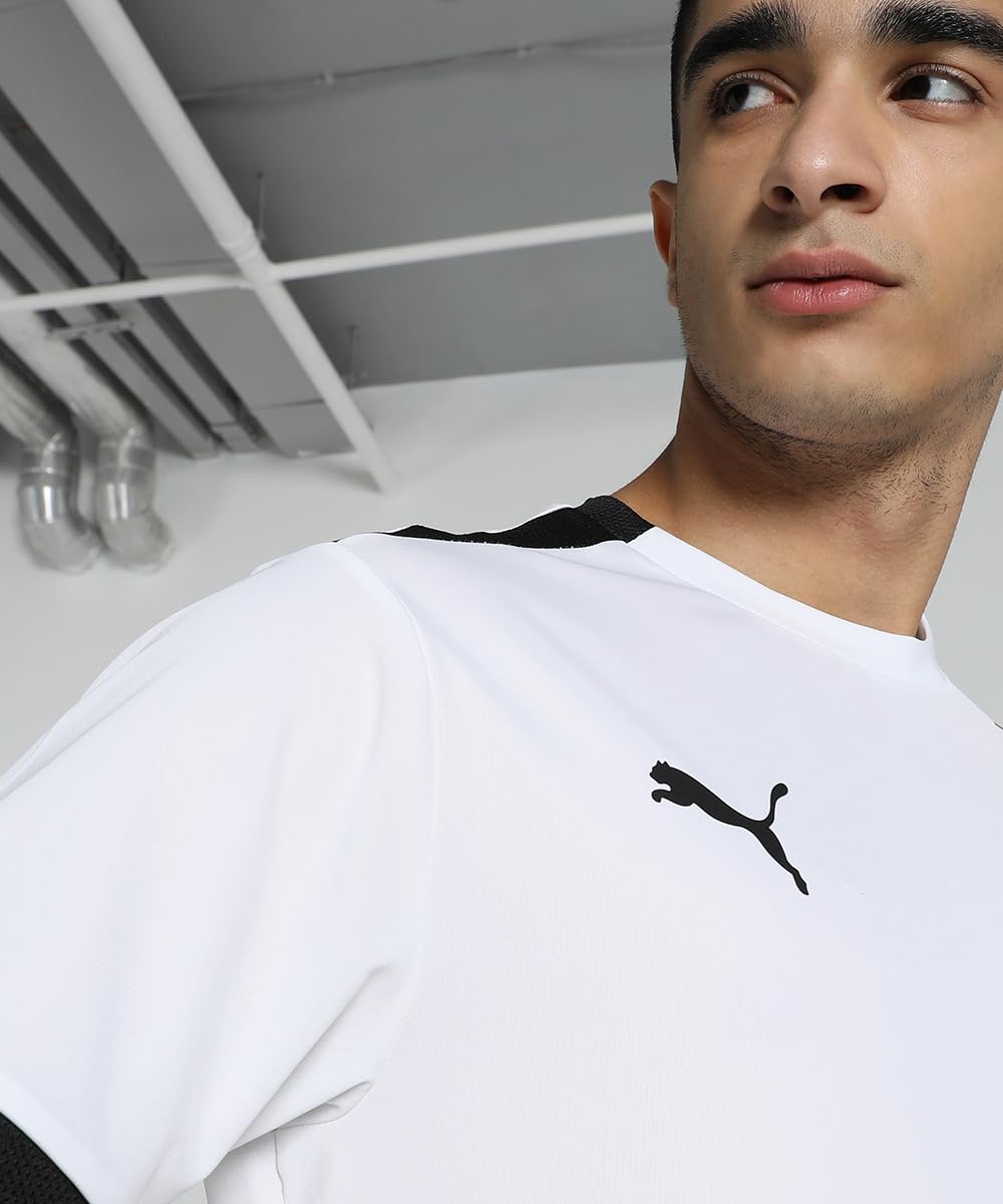 Puma Mężczyźni TeamLIGA Jersey Koszulka, Biały, S