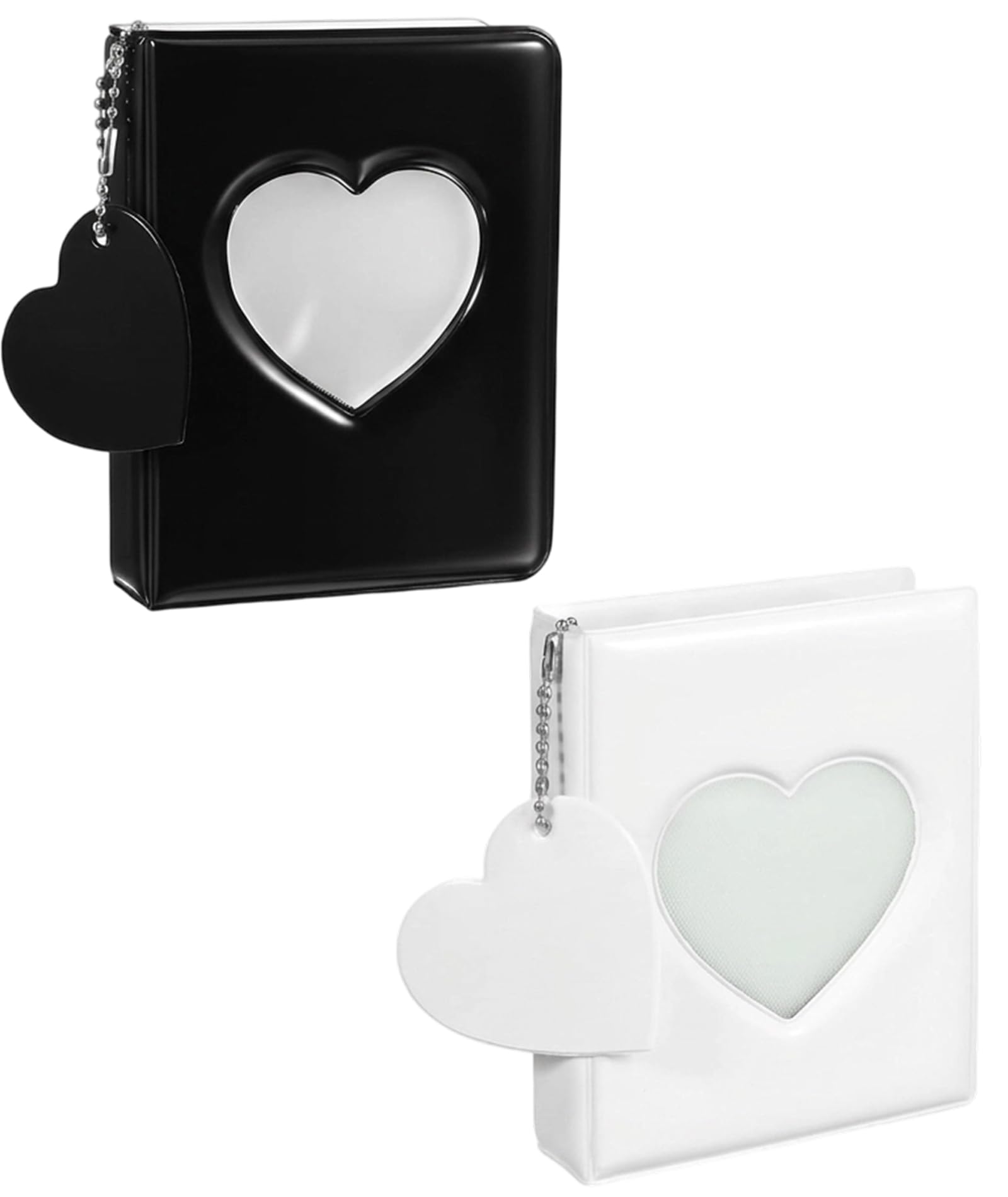 2PCS Mini Photo Album, Mini Album For Photos Collection, Compact Photo Storage Solution, Portable Picture Organizer, Two Mini Albums In Black And White Colors-image-21