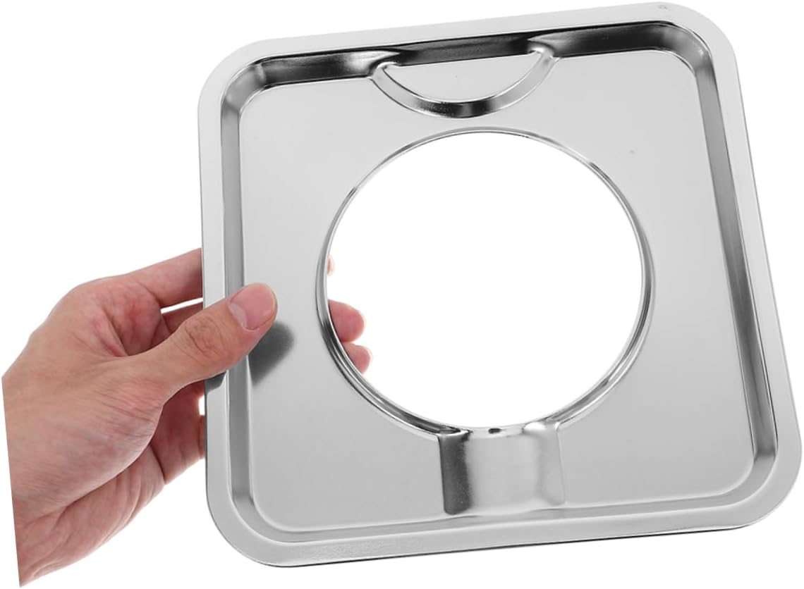 4pcs Removable Square Drip Tray for Gas Stove Burners Spill Catcher to Prevent Oil Splashes and Keep Cooktops Clean Durable and Easy to Clean Kitchen Accessory