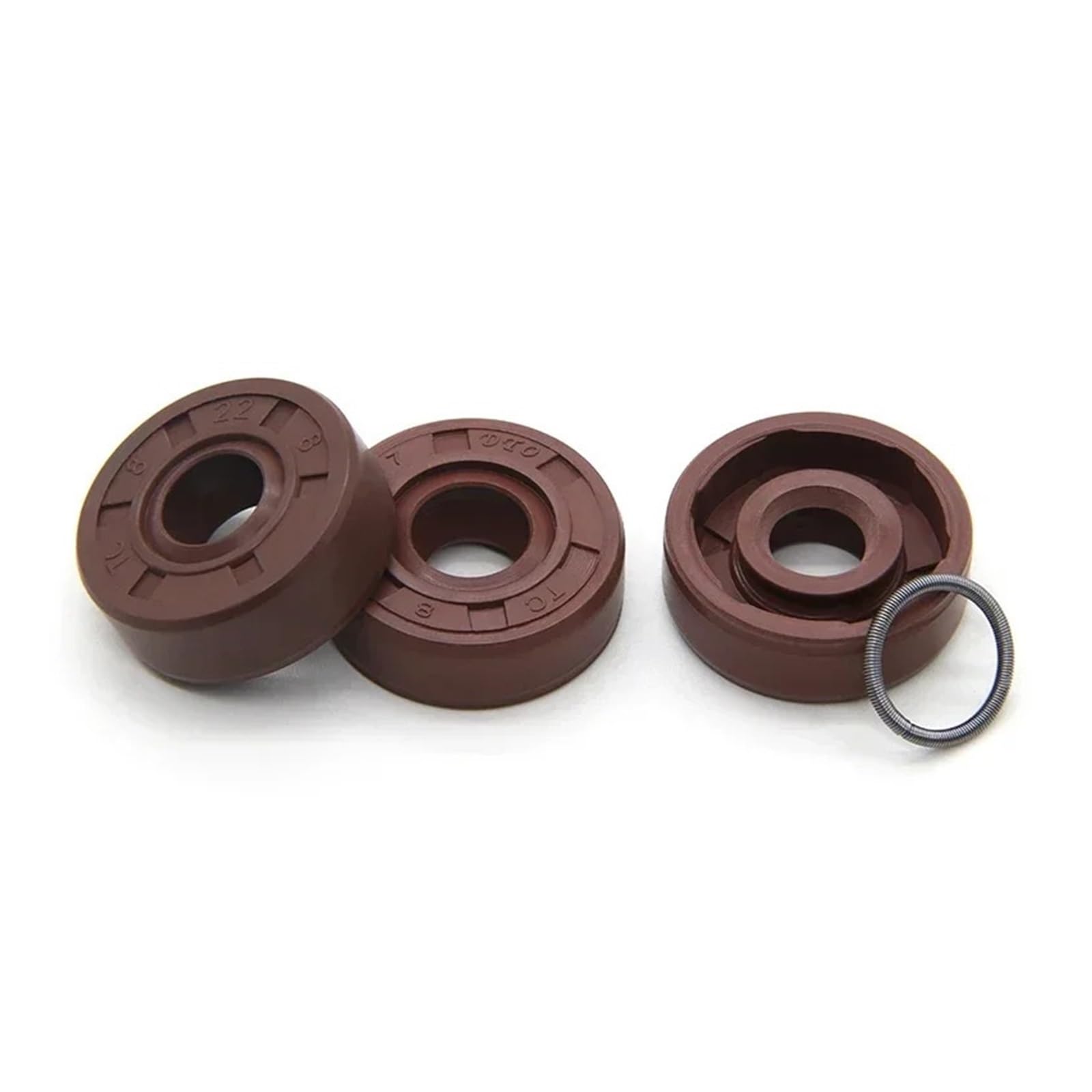 Uszczelka olejowa z gumy fluorowej TC – średnica wewnętrzna 8/9/10 mm, dwuwargowa, odporna na wysokie temperatury, szczelna do samochodów(10x26x7mm 5pcs)