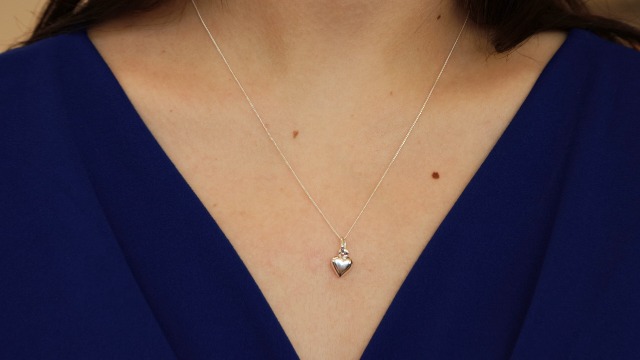 Collana Tuscany Silver Con Pendente Cuore In Argento 925 Riciclato - Catena 46 Cm - Regalo In Confezione - copertina