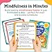 Mindful Activity Card for Kid Social Skills Emotional Game Coping Skill Activities Autism Special Needs Mindfulness Tools Calm Down Counseling Therapeutic Classroom Corner Therapy Self regulation ADHD