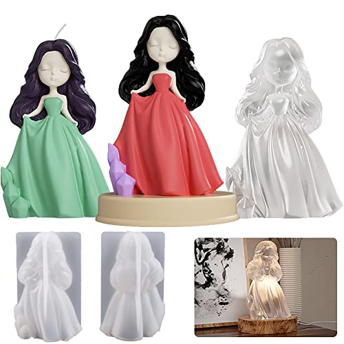 3D Angel Girl Silicone Mold for Resin, Candle, and Soap Making - Body Tray Craft Supplies Animal Mold