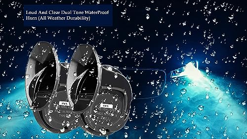 Image of AMN Horn Hyundai Creta car Sound (Low + High) Compatible dual tone (Horn & Relay)