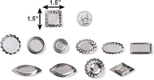 Miniatura 6 de Fox Run 3620 - Juego de moldes miniatura para hacer tartaletas, 36 piezas, acero chapado en estaño