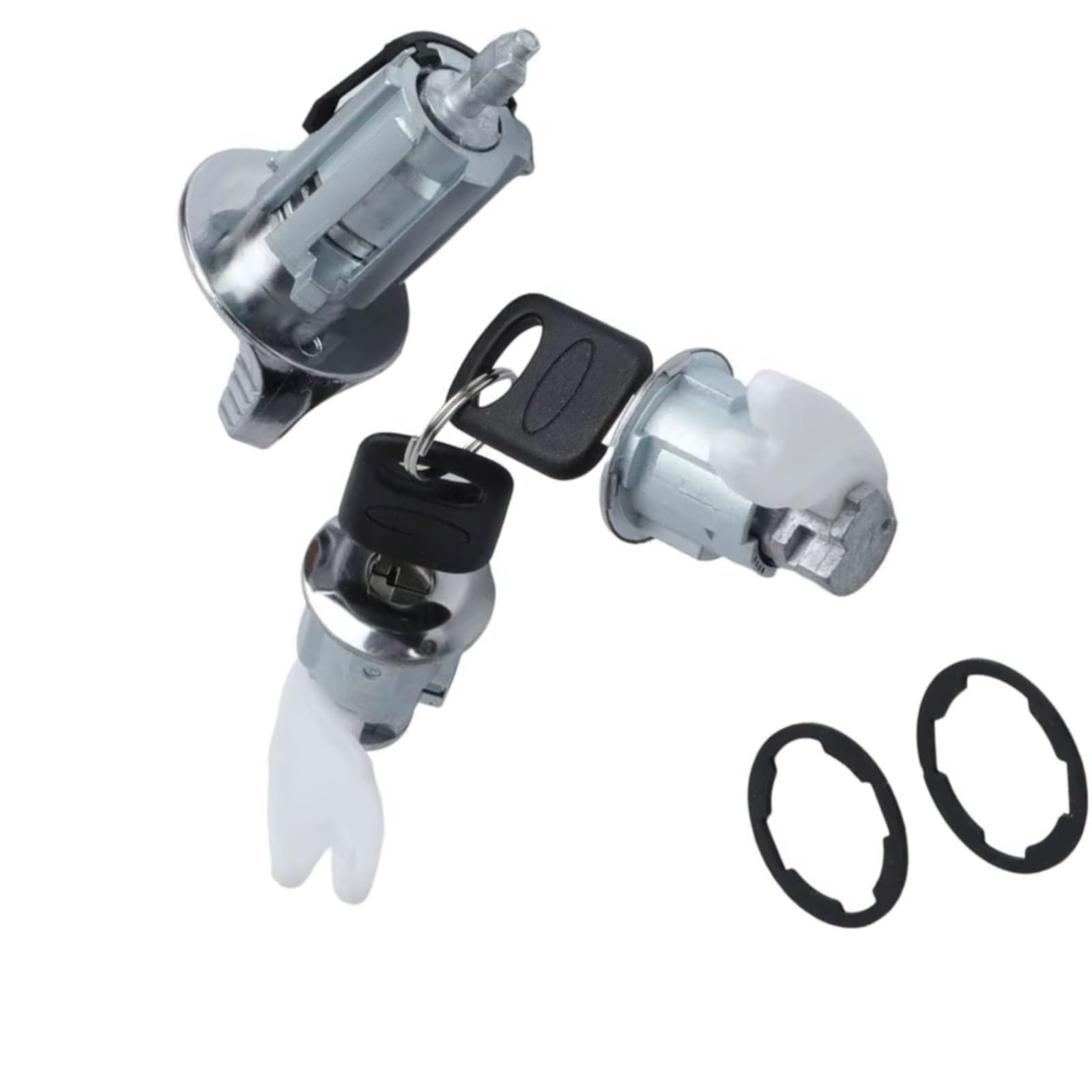 Interruptor De Cilindro Cerradura De Encendido Con 2 Accesorios Clave Coche Compatible Con Ford Para F250 F350 1992-1995 OE FF15LC1438 C42150 Cilindro encendido con llave