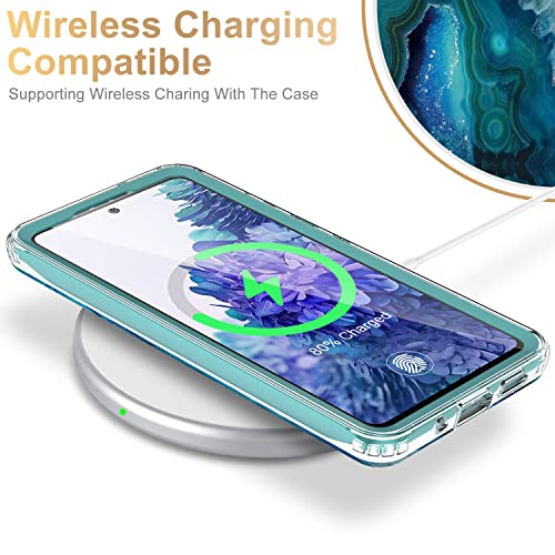 Esdot Samsung Galaxy S20 Fe Case With Built-In Screen Protector,Military Grade Rugged Cover With Fashionable Designs For Women Girls,Protective Phone Case For Galaxy S20 Fe 6.5" Agate Stone #TOP2